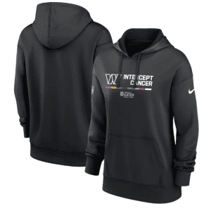 Washington Commanders 2022 Black NFL Crucial Catch Therma Performance Pullover Hoodie(Run Small)