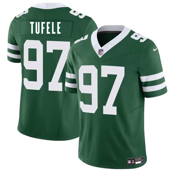 New York Jets #97 Jay Tufele Green 2025 F.U.S.E. Vapor Untouchable Limited Stitched Jersey