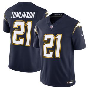 Los Angeles Chargers #21 LaDainian Tomlinson Navy 2025 F.U.S.E. Alternate Vapor Limited Football Stitched Jersey