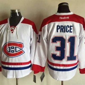 Canadiens #31 Carey Price Stitched White Jersey