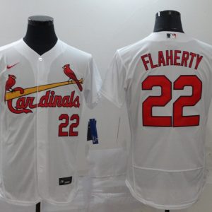 St. Louis Cardinals #22 Jack Flaherty White Flex Base Stitched Jersey