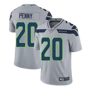 Seattle Seahawks #20 Rashaad Penny Gray Vapor Untouchable Limited Stitched Jersey
