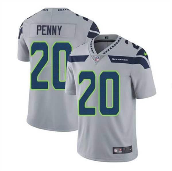 Seattle Seahawks #20 Rashaad Penny Gray Vapor Untouchable Limited Stitched Jersey