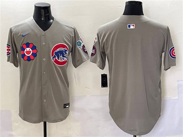 Chicago Cubs Blank Gray 2025 Tokyo Series Limited Stitched Jersey