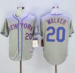 Mets #20 Neil Walker Grey Cool Base Stitched Jersey