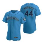 Seattle Mariners #44 Julio Rodr¨ªguez Royal Flex Base Stitched Jersey