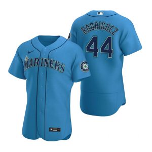 Seattle Mariners #44 Julio Rodr¨ªguez Royal Flex Base Stitched Jersey