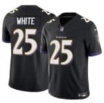 Baltimore Ravens #25 Tre'Davious White Black 2023 F.U.S.E. Vapor Limited Jersey