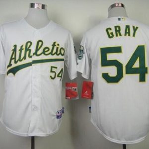 Athletics #54 Sonny Gray White Cool Base Stitched Jersey