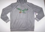 Philadelphia Eagles Gray Throwback Pullover Hoodie