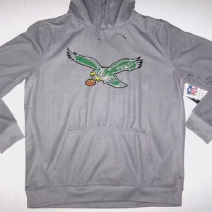 Philadelphia Eagles Gray Throwback Pullover Hoodie