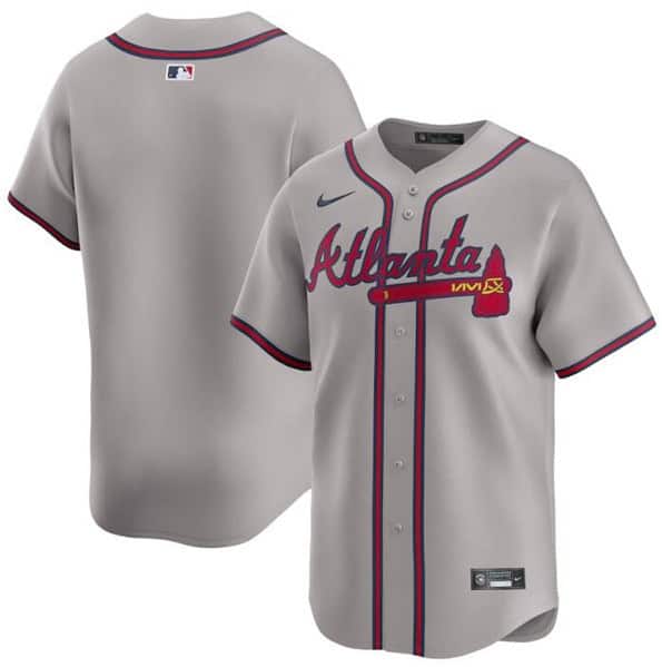 Atlanta Braves Blank Gray 2024 Away Limited Stitched Jersey