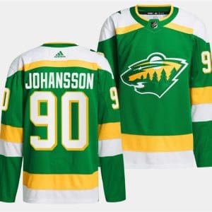 Minnesota Wild #90 Marcus Johansson Green 2023-24 Stitched Jersey