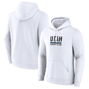 Utah Club White Secondary Logo Pullover Hoodie