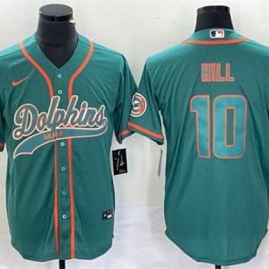 Miami Dolphins #10 Tyreek Hill Aqua Cool Base Stitched Jersey