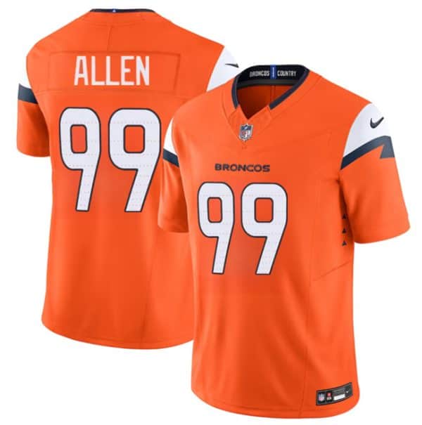 Denver Broncos #99 Zach Allen Orange 2024 F.U.S.E. Vapor Limited Stitched Jersey