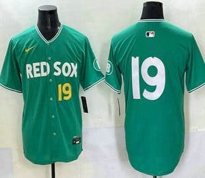 Boston Red Sox #19 Roman Anthony Green 2025 City Connect Limited Jersey