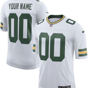 Green Bay Packers Custom White 2025 New Vapor Untouchable Limited Stitched Jersey