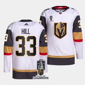 Vegas Golden Knights #33 Adin Hill White 2023 Stanley Cup Champions Stitched Jersey
