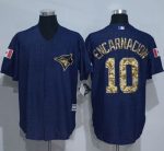 Blue Jays #10 Edwin Encarnacion Denim Blue Salute To Service Stitched Jersey