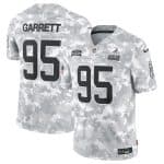 Cleveland Browns #95 Myles Garrett Arctic Camo 2024 F.U.S.E. Salute To Service Limited Stitched Jersey