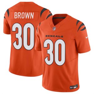Cincinnati Bengals #30 Chase Brown Orange 2024 F.U.S.E. Vapor Untouchable Limited Stitched Jersey
