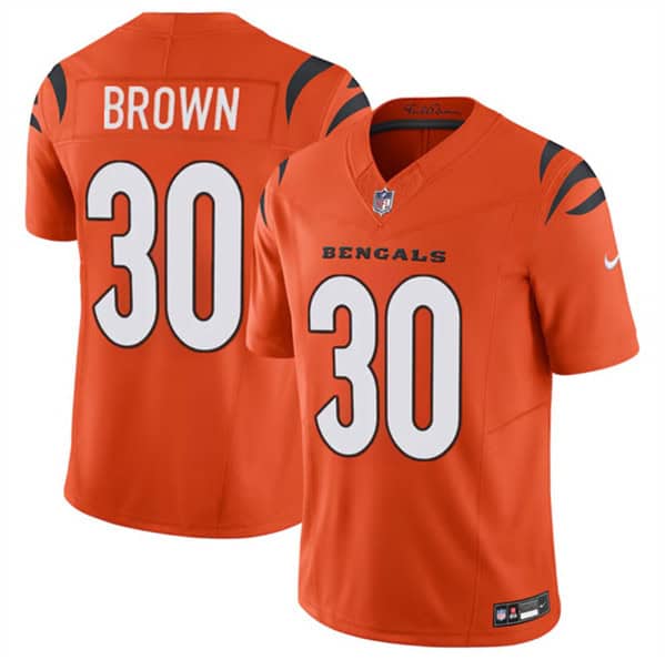Cincinnati Bengals #30 Chase Brown Orange 2024 F.U.S.E. Vapor Untouchable Limited Stitched Jersey