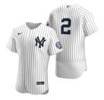 New York Yankees #2 Derek Jeter White 2020 Hall Of Fame Induction Flex Base Stitched Jersey