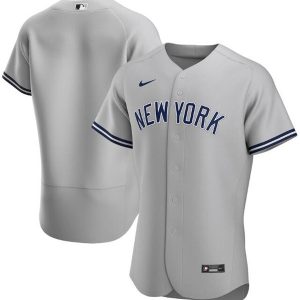 New York Yankees Grey Flex Base Stitched Jersey