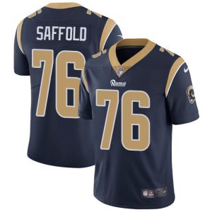 Los Angeles Rams #76 Rodger Saffold Navy Blue Vapor Untouchable Limited Stitched Jersey