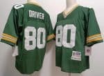 Green Bay Packers #80 Donald Driver Mitchell Ness Retired Player Green Jersey