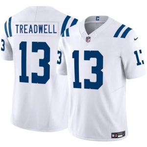 Indianapolis Colts #13 Laquon Treadwell White 2025 F.U.S.E. Vapor Limited Stitched Jersey