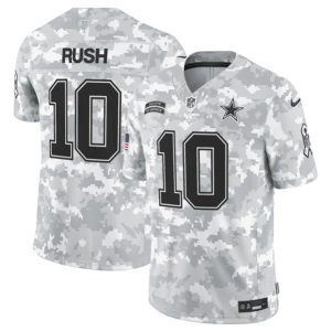 Dallas Cowboys #10 Cooper Rush Arctic Camo 2024 F.U.S.E. Salute To Service Limited Stitched Jersey