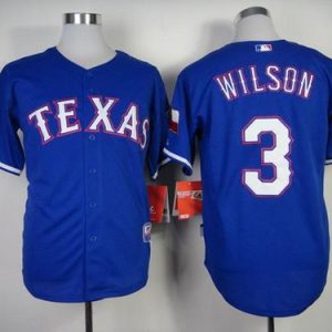 Rangers #3 Russell Wilson Blue Cool Base Stitched Jersey