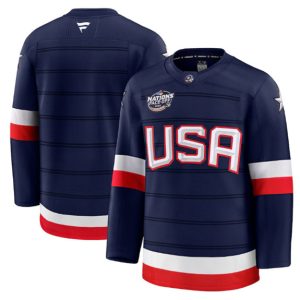 USA Blank Navy 2025 4 Nations Stitched Jersey