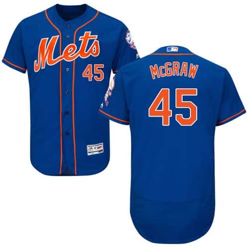 Mets #45 Tug McGraw Blue Flexbase Authentic Collection Stitched Jersey