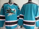 Sharks Blank Stitched Teal Jersey