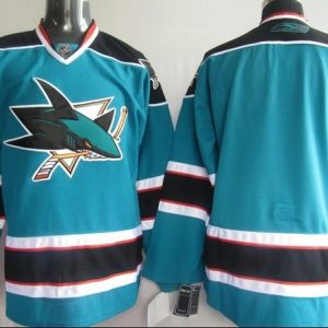 Sharks Blank Stitched Teal Jersey