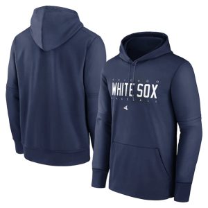 Chicago White Sox Navy Pregame Performance Pullover Hoodie