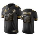 Kansas City Chiefs #88 Tony Gonzalez Black Super Bowl LIV Golden Edition Limited Stitched Jersey