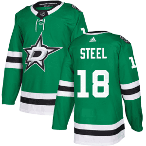 Dallas Stars #18 Sam Steel Green Stitched Jersey