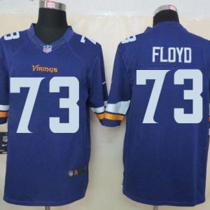 Vikings #73 Sharrif Floyd Purple Team Color Stitched Limited Nike Jersey