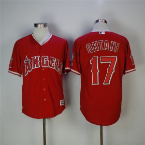 Los Angeles Angels #17 Shohei Ohtani Red Cool Base Stitched Jersey