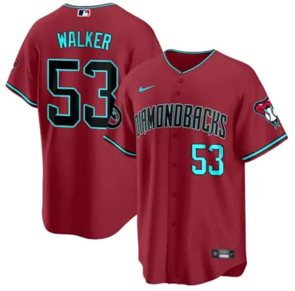Arizona Diamondbacks #53 Christian Walker Red 2024 Cool Base Stitched Jersey