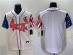 St. Louis Cardinals Blank White Independence Day Vapor Premier Limited Stitched Jersey