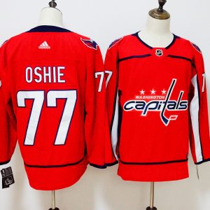 Washington Capitals #77 TJ Oshie Red Stitched Adidas Jersey