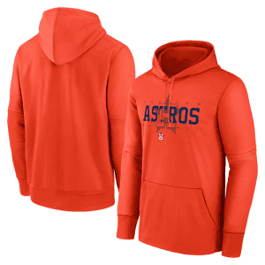 Houston Astros Orange Pregame Performance Pullover Hoodie