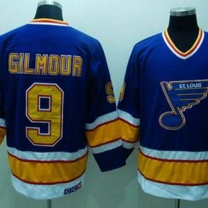 Blues #9 Doug Gilmour Stitched Blue CCM Throwback Jersey