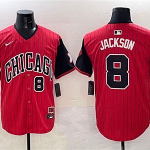 Chicago White Sox #8 Bo Jackson Red Black 2025 City Connect Limited Stitched Jersey
