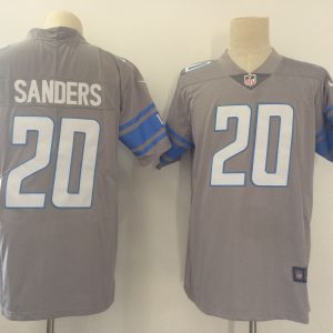 Detroit Lions #20 Barry Sanders Grey Vapor Untouchable Limited Stitched Nike Jersey